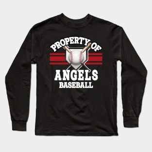 Proud Name Angels Graphic Property Vintage Baseball Long Sleeve T-Shirt